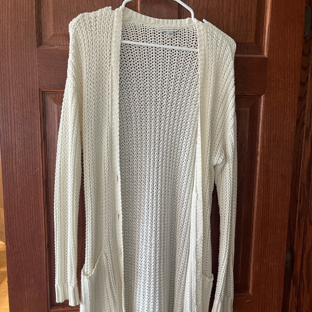 American eagle outfitters white cardigan
